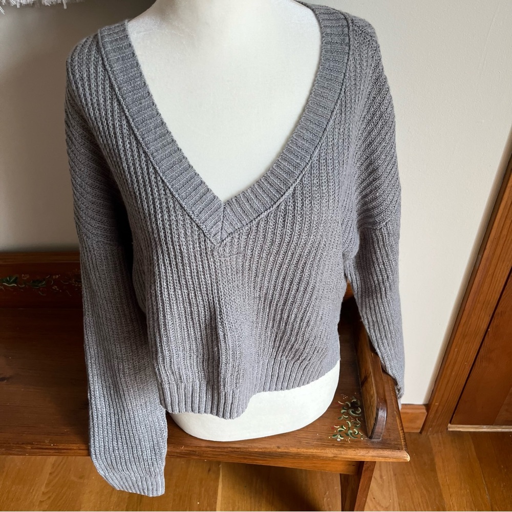Target basic gray sweater nwot - Picture 2 of 5